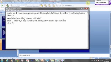 cách chèn video  vào powerpoint 2007
