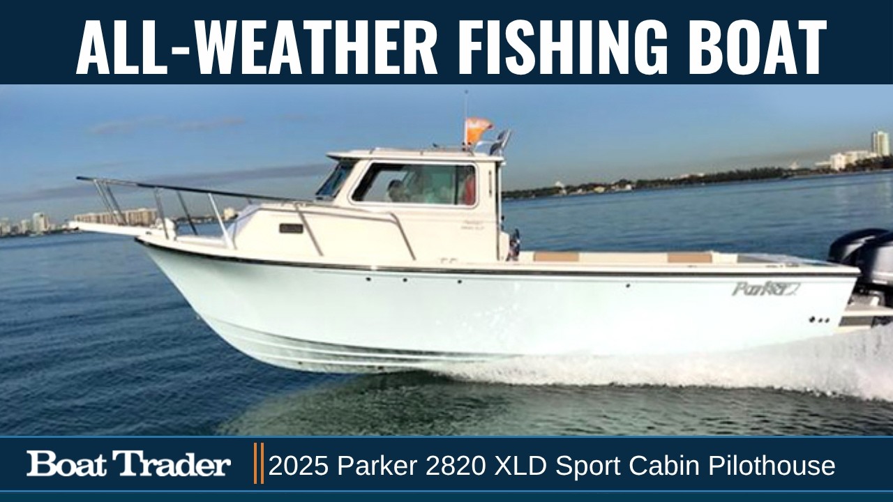 2025 Parker 2820 XLD Sport Cabin Pilothouse Walkthrough Boat