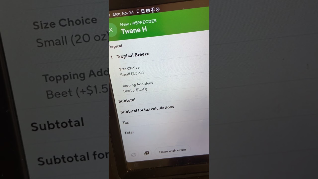 Order on DoorDash at Smoothie World