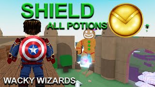 How to Get Shield Castle Defence Wacky Wizards Roblox All Potions
