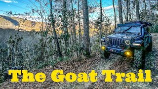 Overlanding The GOAT Trail (Old Buzzards Roost) In My Diesel Jeep Gladiator Rubicon. In 4K.