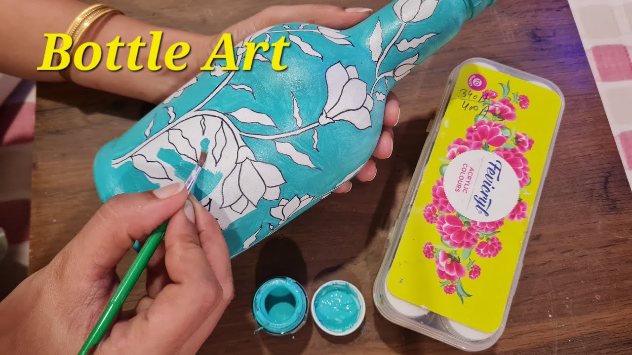 Bottle Art | Art On Bottle With Marker Pen | Best Out Of Waste Bottle ...