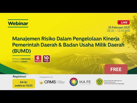 Manajemen Risiko Dalam Pengelolaan Kinerja Pemerintah Daerah & Badan Usaha Milik Daerah (BUMD)