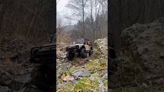 TRX4 in the rain #traxxas #trx4 #trial #crawler #rc #rccrawler #offroad #rain