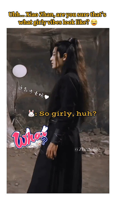 Xiaozhan stunned Wang Yibo for a second, saying he’s so girlish. 🤣 #theuntamed #theuntamedbts #bjyx