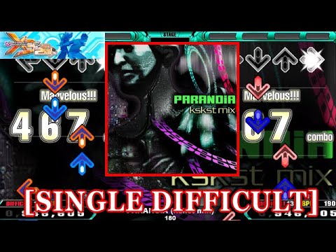 DDR X3】 PARANOiA (kskst mix) / 180 [SINGLE DIFFICULT] 譜面
