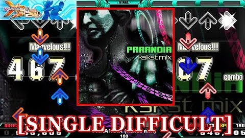 【DDR X3】 PARANOiA (kskst mix) / 180 [SINGLE DIFFICULT] 譜面確認+Clap