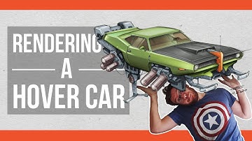 How to render a Hover Car in Autodesk Sketchbook