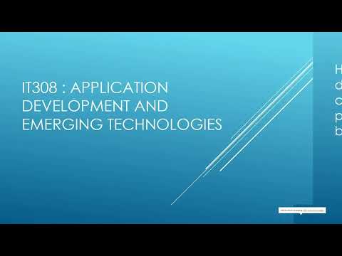 Application Development and Emerging Technologies (Module 1: Discussion Segment 3)