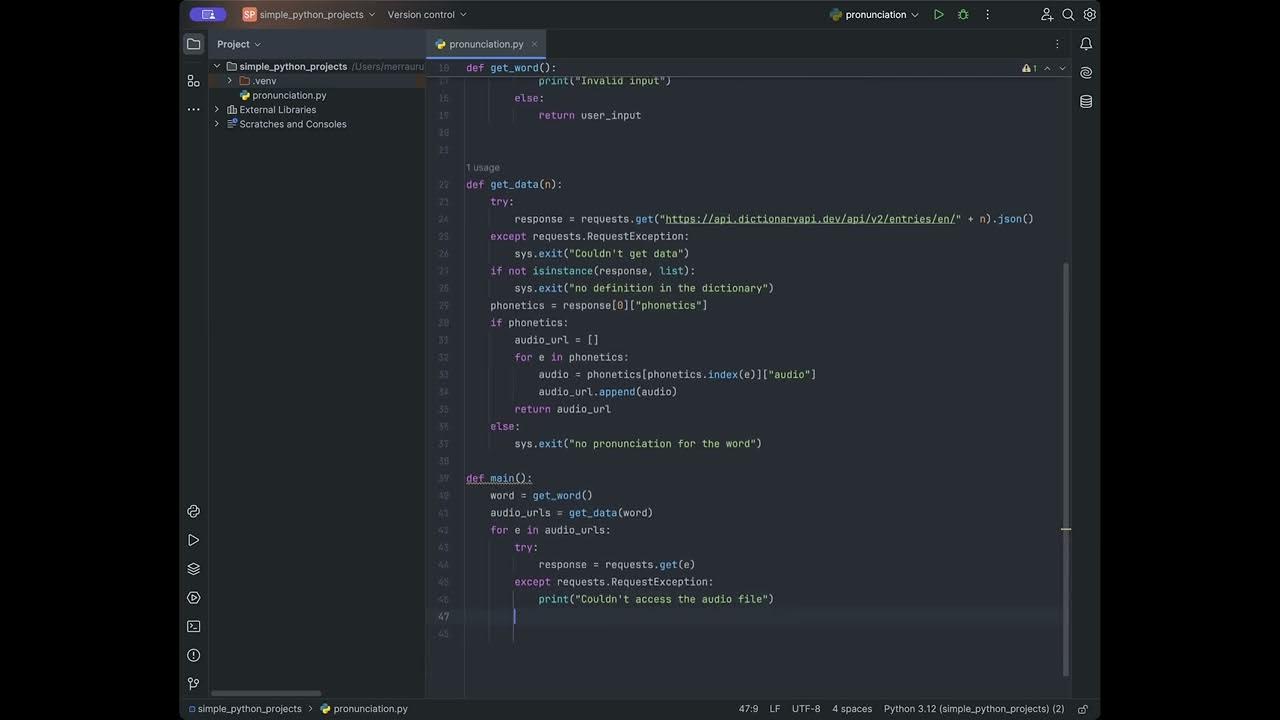 Pronunciation of words using an OpenAPI (using Python) - YouTube