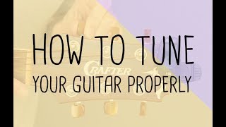Beginner Guitar Lessons Step 1b How to tune your guitar free beginner guitar course book
