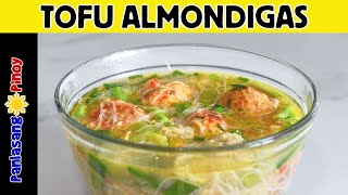 Tofu Almondigas at Garlic Butter Shrimp, Perfect Combination!