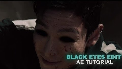 BLACK EYES EDIT TUTORIAL | AFTER EFFECTS IN 2 MINUTES 