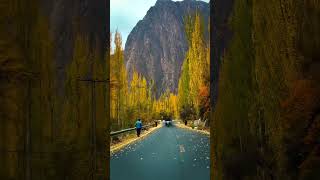 Hunza Valley Autumn 🍁 | Golden Fall Colors in Pakistan 🇵🇰 #Shorts