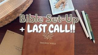 My ESV Journaling Study Bible Setup Begins + LAST CALL for The Abiding Post Founding Members