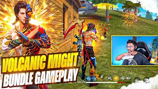 Munna Bhai Playing With New Volcanic Might Bundle - Freefire Telugu - Mbg Army