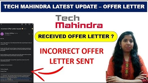Tech Mahindra Incorrect Offer Letter | Tech Mahindra Latest Update | Tech Mahindra Elevate