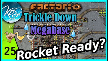 Factorio Trickle Down Megabase 25 - DESIGNING THE SPACE SCIENCE OUTPOST - Let