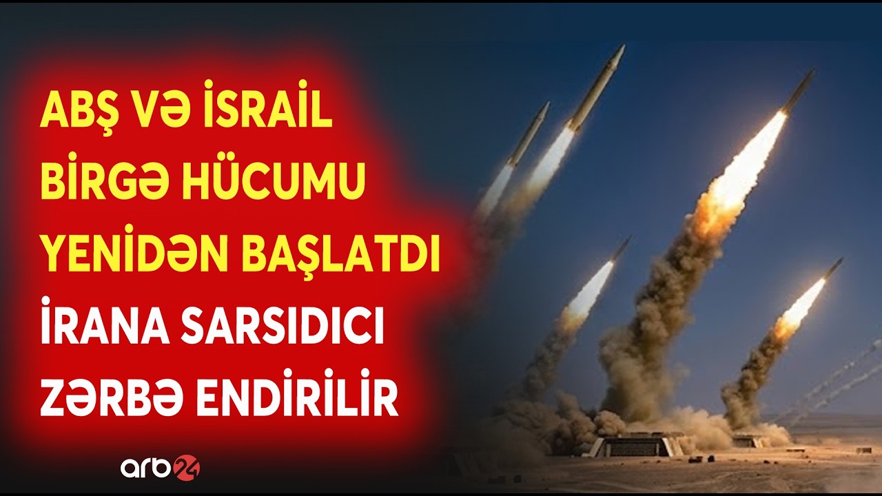 ABŞ və İsrail yenidən İrana HÜCUM BAŞLATDI: Hərbi obyektlərə ZƏRBƏ ENDİRİLDİ-Şəhərlərə raketlərlə...