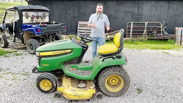 Kolik váží traktor John Deere x540?