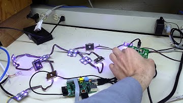Rgb led strip modulated with accelerometer