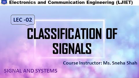 Session 2_SS_Classification of Signals