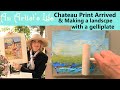 Making a landscape with Gelliplate | Chateau print arrived! | Far Too Many Ians | Beach chat |