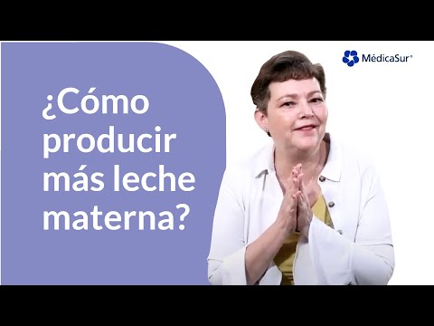 Técnicas para producción de leche materna