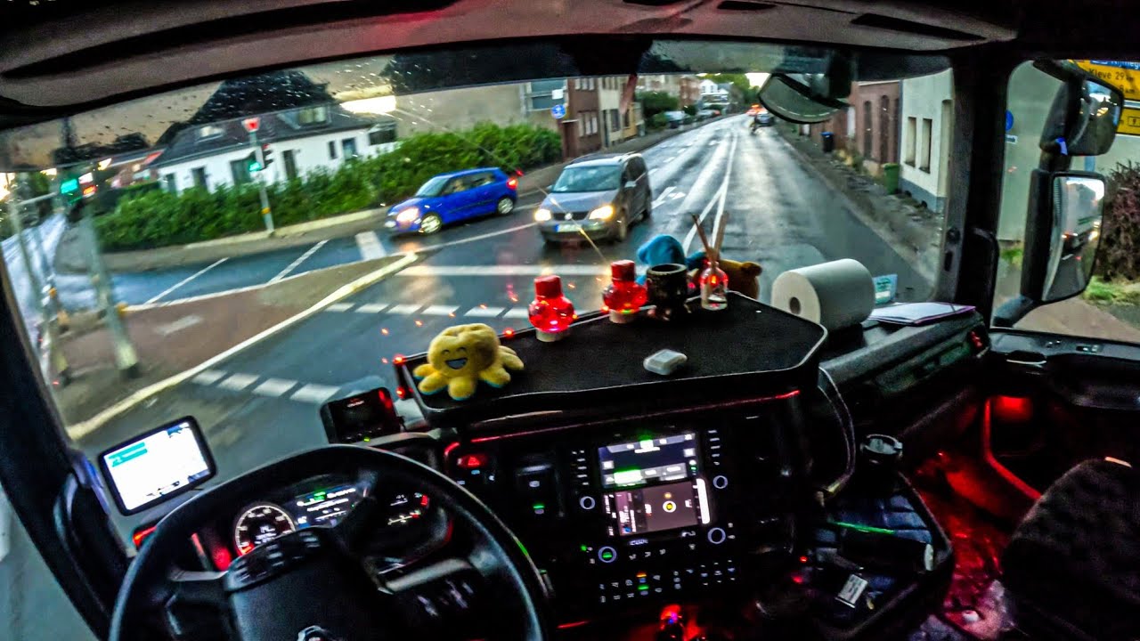 ASMR 🇩🇪 POV Truck Driving Scania R500 | Germany Flower Delivery To Danmark | 4k HD |