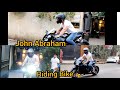 John abraham riding bike   clicked in bandra 