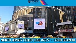 NJ Transit Train 7277 North Jersey Coast Line to Long Branch Boarding Call Announcements at New York