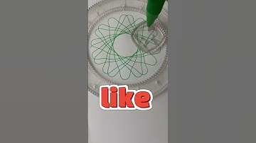 ❤️❤️How many rotations did the pen make in total?❤️❤️ #Spirograph #satisfying #shorts
