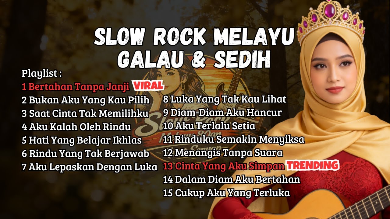 Slow Rock Melayu 80-90an Full Album🎶 Lagu Galau Melayu Terbaik - Bukan Aku Yang Kau Pilih