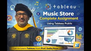 Tableau: Music Store Complete Assignment Using Tableau Public By Professor Sadiq Nuur Profile