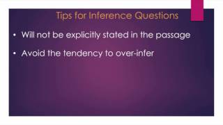 Tips for Inference Questions - SAT