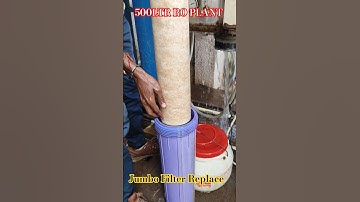 how to change Jumbo filter#Jumbo filter replacement#20"Spunfilter change#500Ltr ro service.