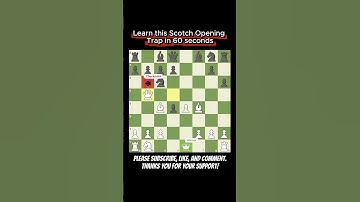 Crush with the Scotch Opening Trap: 11-Move Checkmate ♟️🔥 #chess #scotchopening #chesstraps