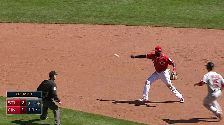STL@CIN: Phillips fields grounder, starts double play