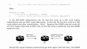 CCNP ROUTE Redistribution 8:  Working With EIGRP