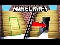 ¡LA HABITACIÓN SECRETA IMPOSIBLE DE ENCONTRAR EN MINECRAFT! 😁TUTORIAL MINECRAFT PUERTA EN ESCALERA