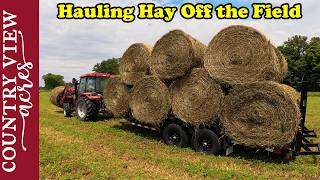 Getting the Hay Stored Away.  Replacing Old Hydraulic Lines in the Baler