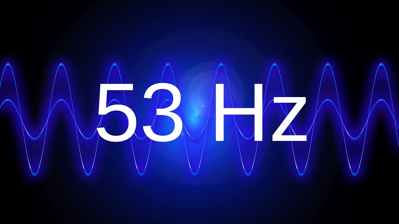Watch 53 Hz clean pure sine wave BASS TEST TONE frequency on YouTube Watch 53 Hz clean pure sine wave BASS TEST TONE frequency on YouTube