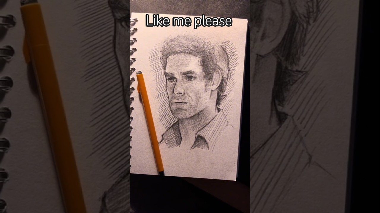 How to draw Dexter Morgan   l eye Angel  Tutorial ✍️🎨 kashif arts