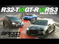 ULTIMATE AWD DRAG RACE! 700kW MKV R32 Turbo vs 10-sec Audi RS3 vs Skyline R32 /  Street Fighters Ep2