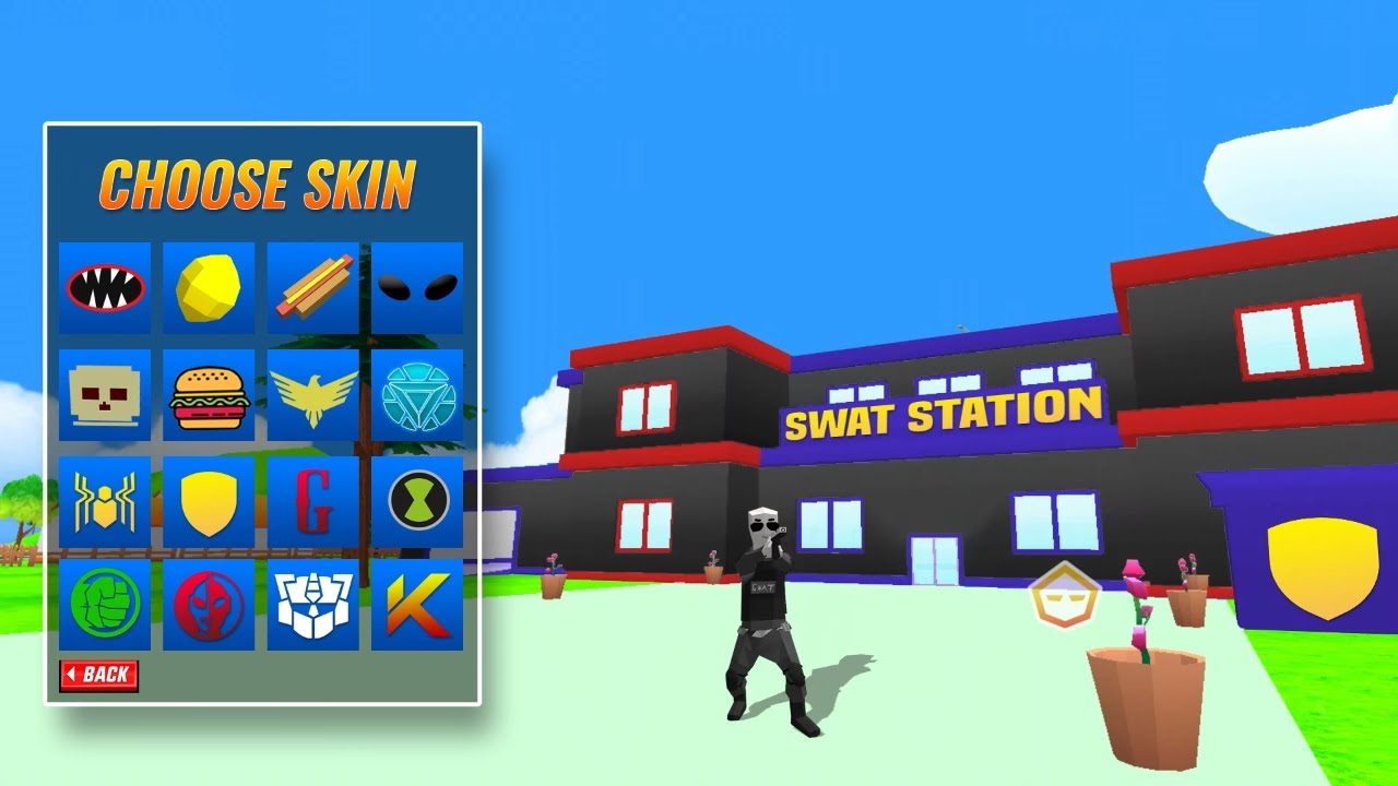 choose police 🚔 station skin in dude theft wars (2)