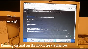 Running discord on the iBook G4 via discross (Yes, it works!)