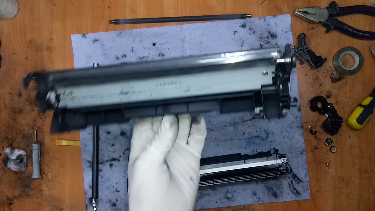 заправка картриджа нр 83а - YouTube