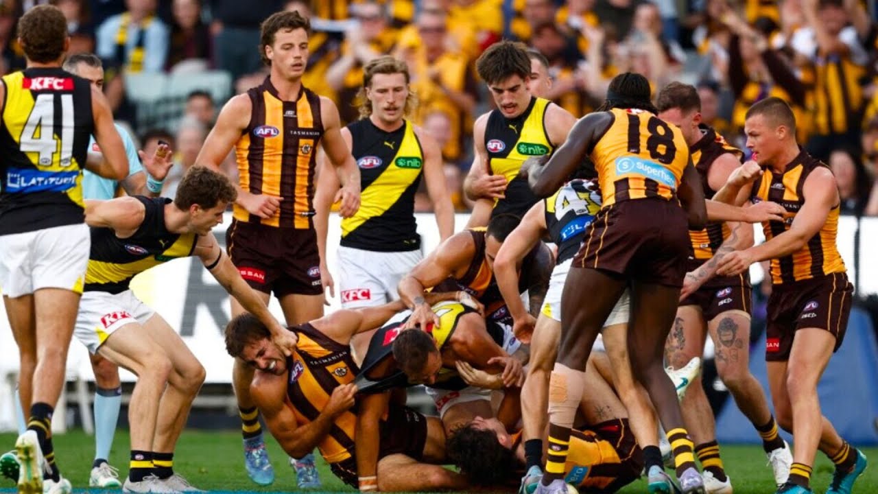 Крупнейшие драки в AFL в 2025 году