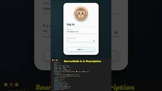 Premium Animated Login Form with Monkey UI 🐒 | HTML CSS JavaScript #uidesign #html #css #javascript