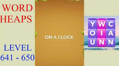 Word Heaps Level 641 - 650 | All Answers | Walkthrough
